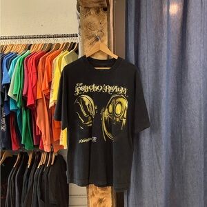 Vintage Black Psycho Realm Graphic T-Shirt
